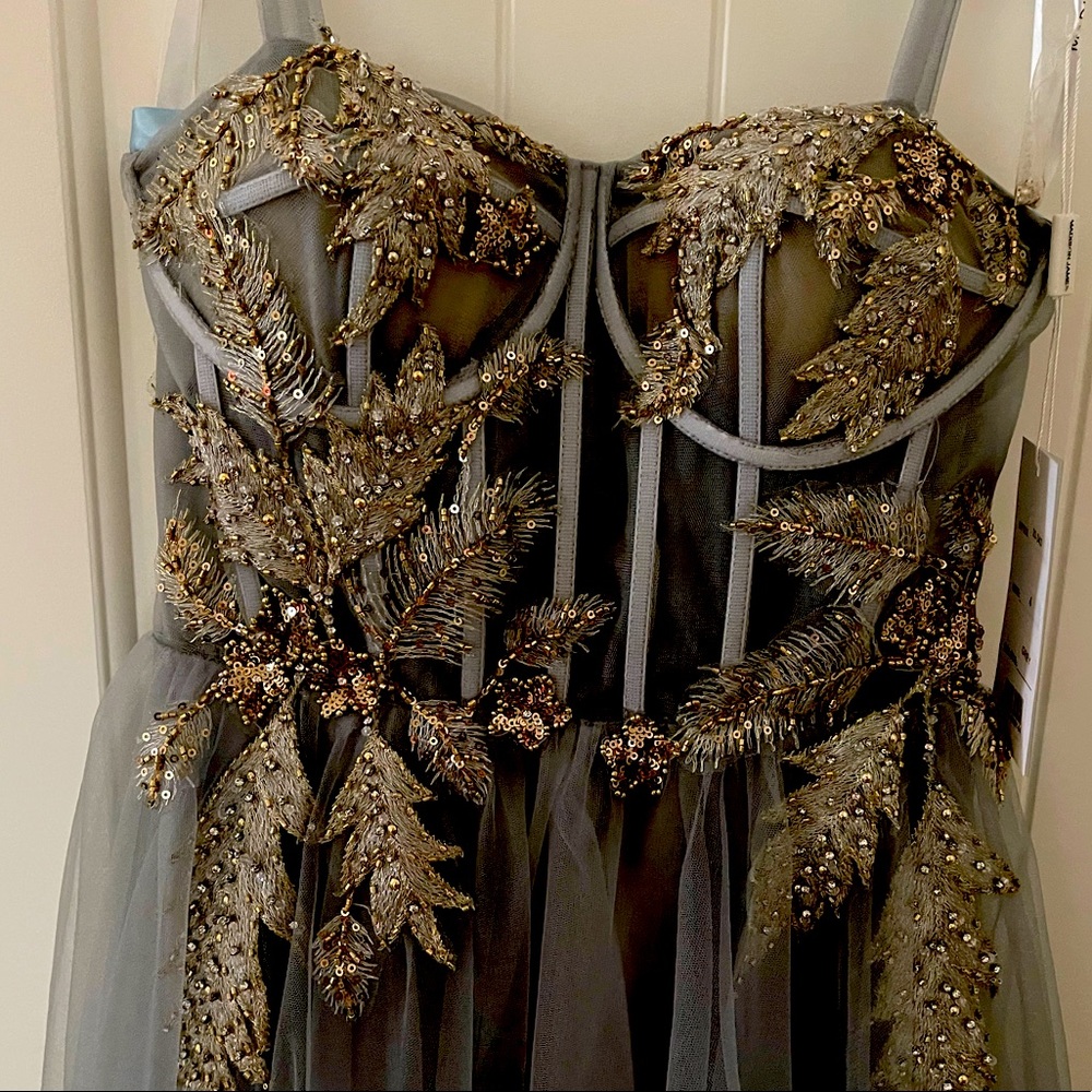 Great New Year’s Eve Dress!!! Madison James grey prom dress #madisonjames #prom